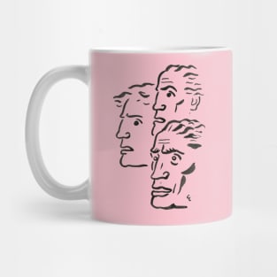 Three Men's Head: Three Voices Mug